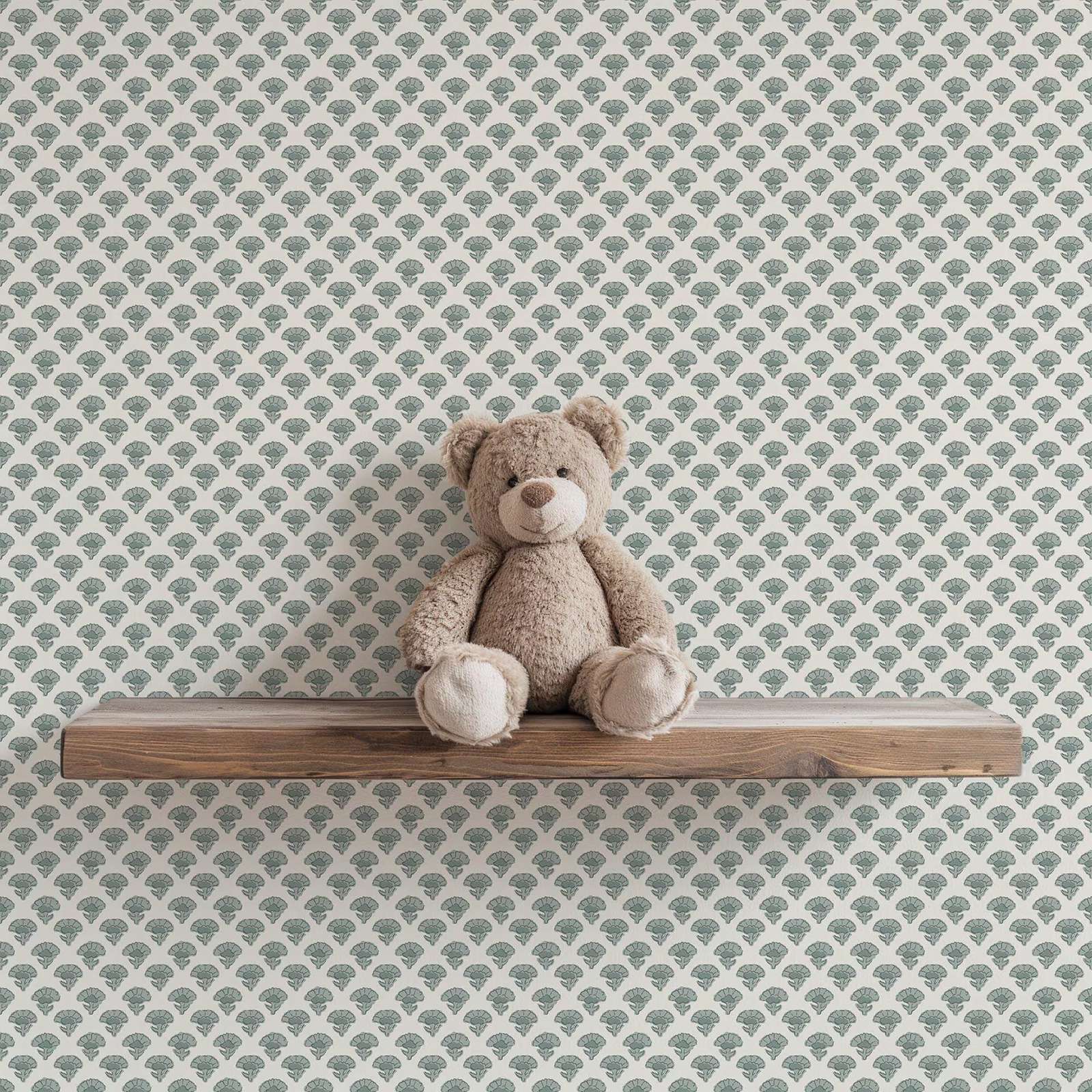 Herbal Wallpaper - Farmhaus-Cottage-Tapete zum Abziehen und Aufkleben, grüne