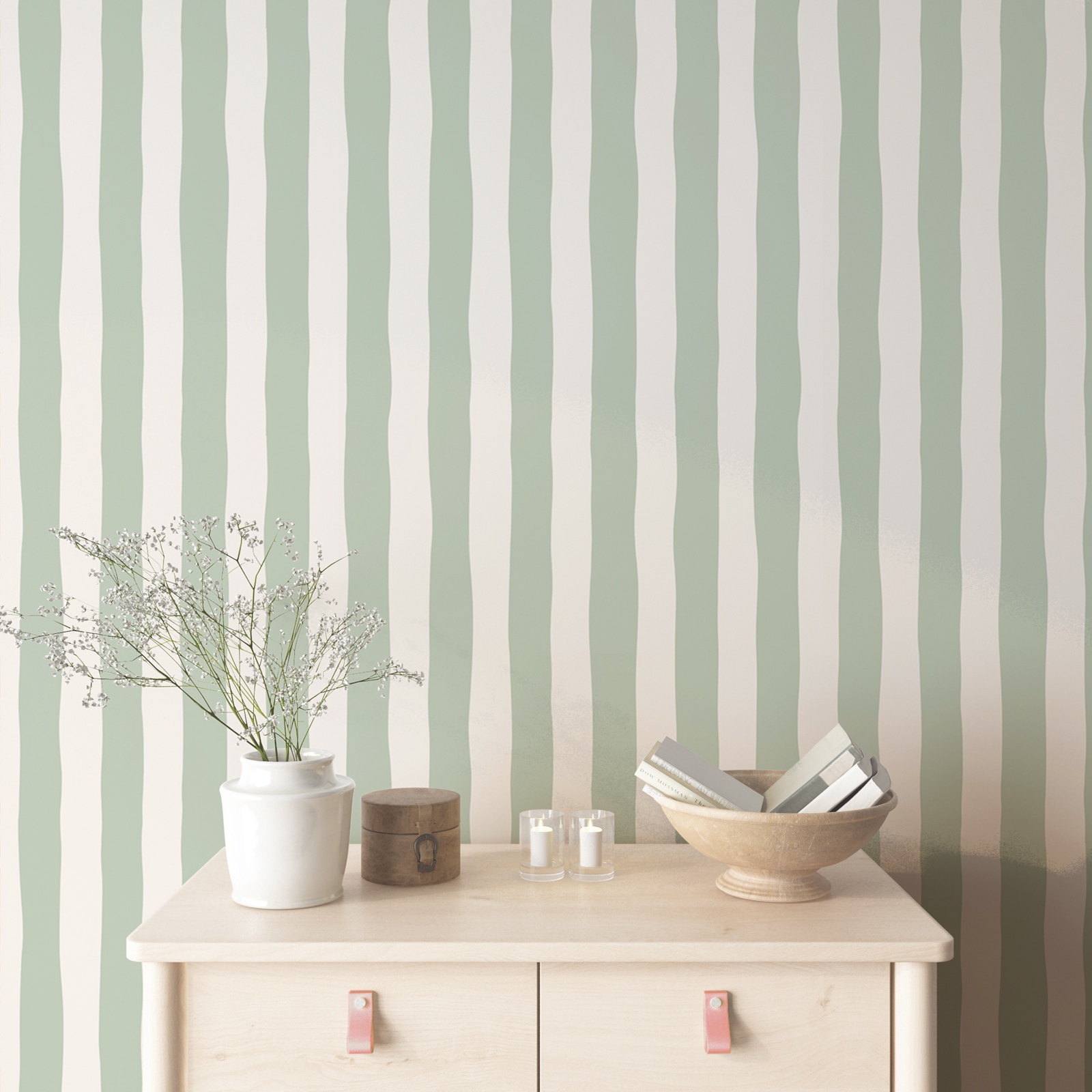 Abnehmbare Tapete mit salbeigr – Herbal Wallpaper Bewertung und Preis