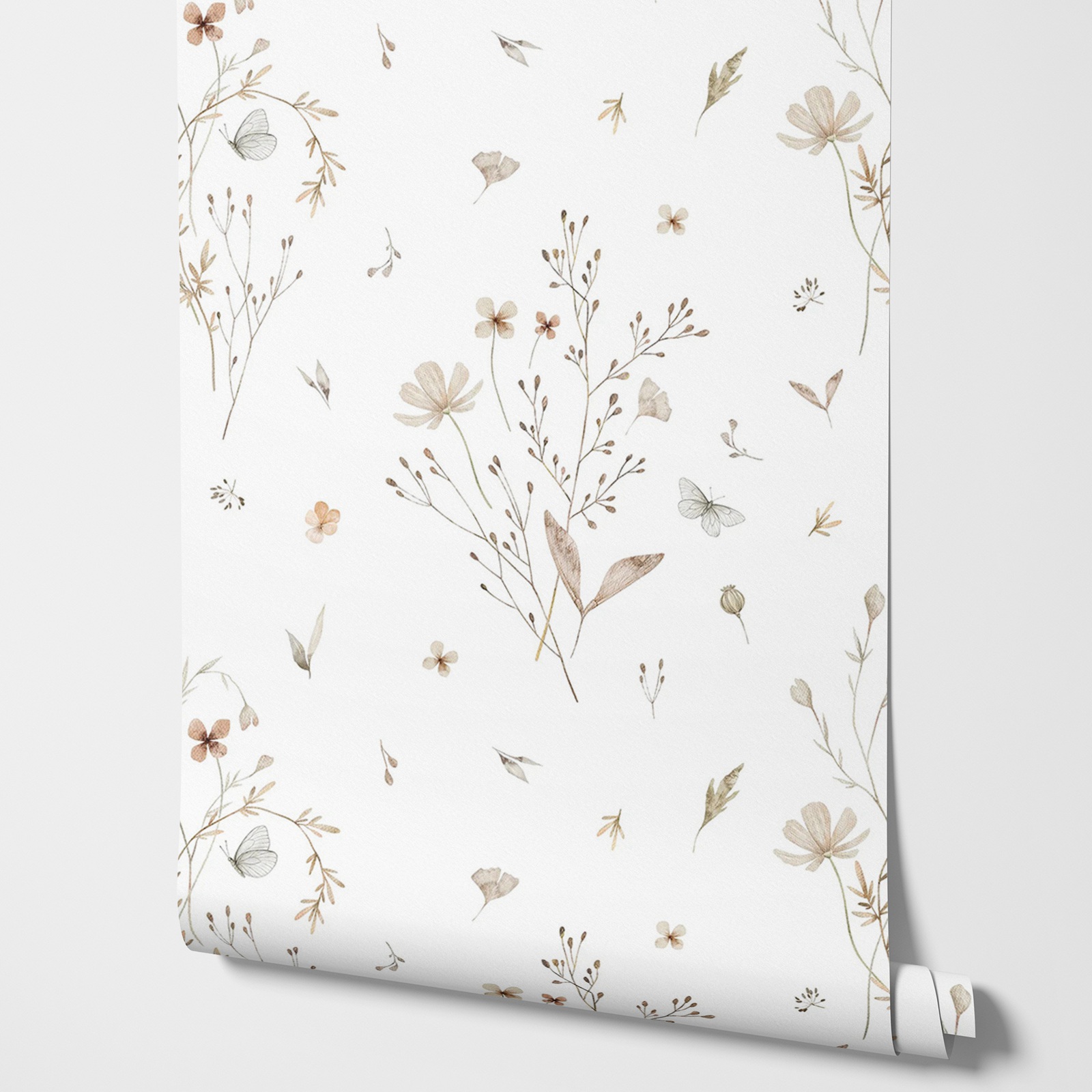 Tapete mit frischen Blumen, Ta – Herbal Wallpaper Bewertung und Preis
