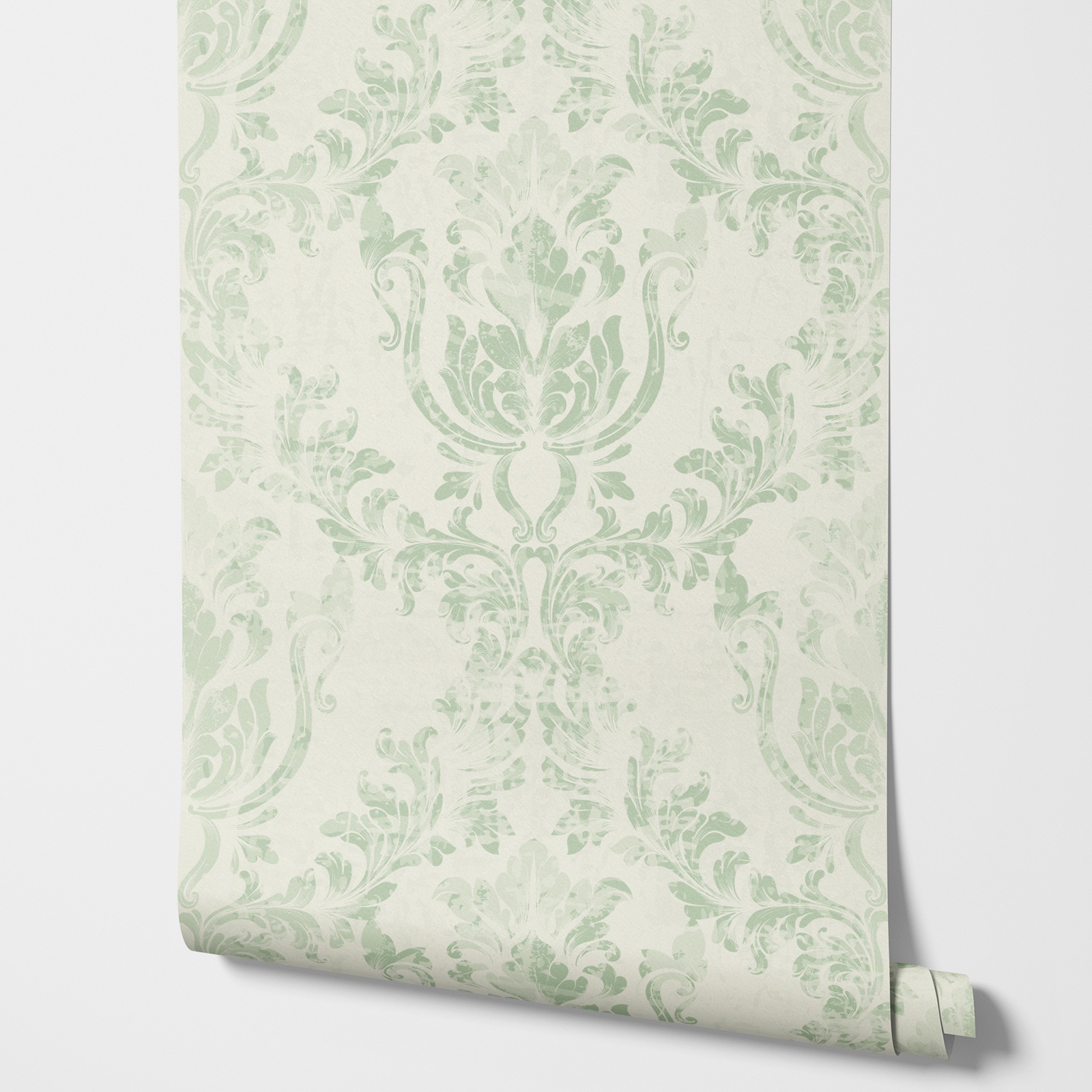 Vintage grüne Damast-Tapetenro – Herbal Wallpaper Bewertung und Preis
