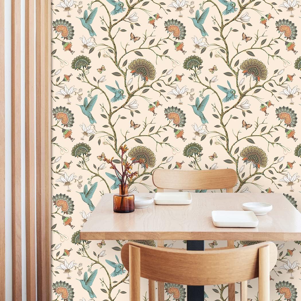 Vogel-Tapete, abnehmbares, sel – Herbal Wallpaper Bewertung und Preis