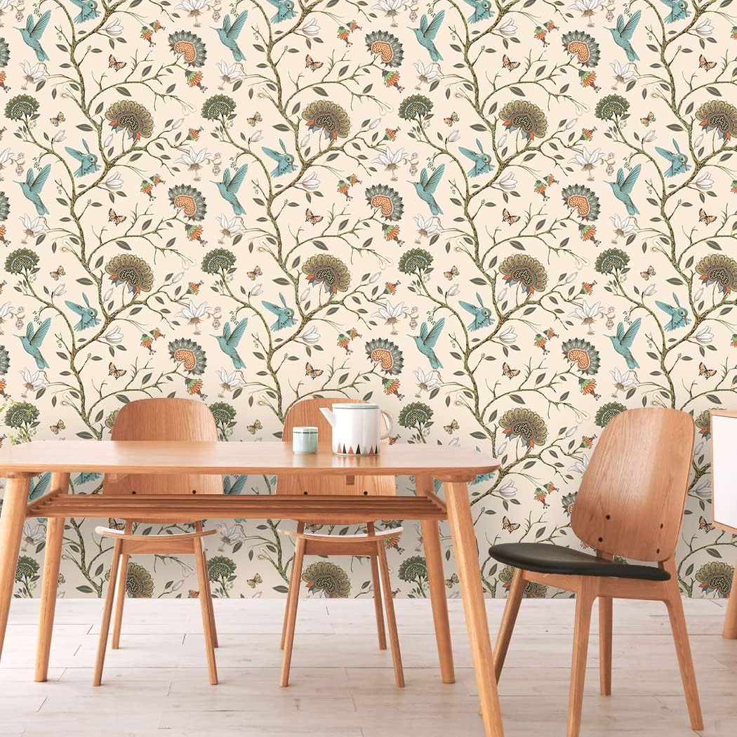 Vogel-Tapete, abnehmbares, sel – Herbal Wallpaper Bewertung und Preis