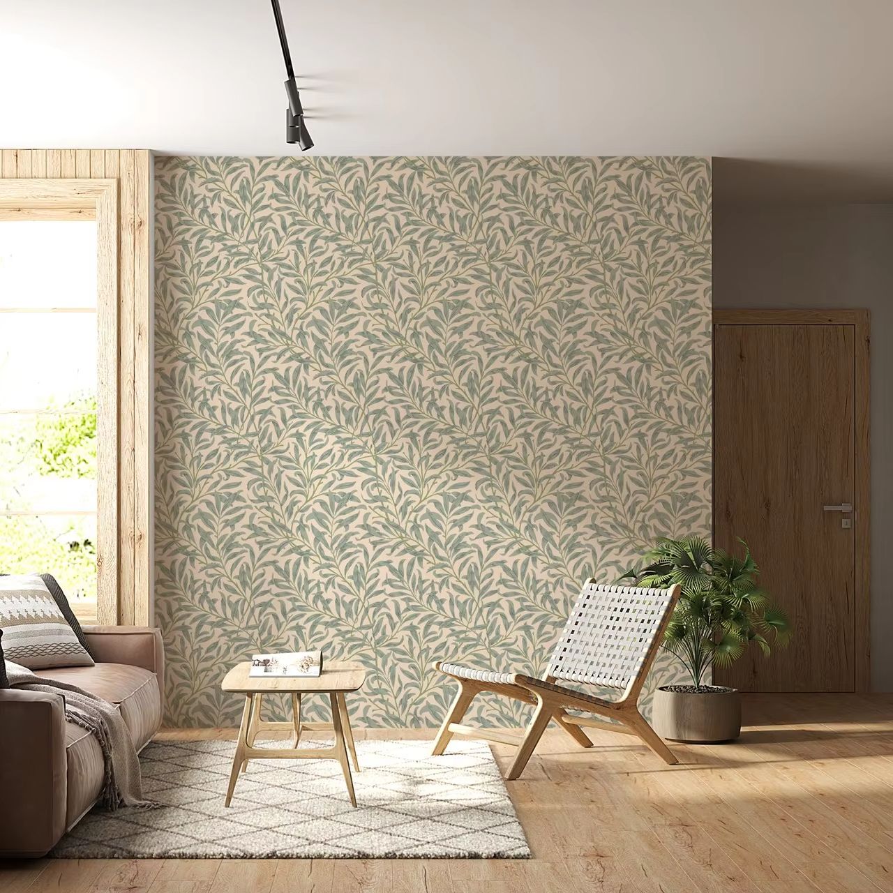 Grüne Blatt tapete, beige Farb – Herbal Wallpaper Bewertung und Preis